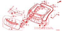 TAILGATE PANEL (2D)  for Honda CIVIC 1.8 ES 5 Doors 6 speed manual 2014