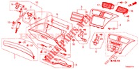 INSTRUMENT GARNISH (COTE DE PASSAGER) (RH) for Honda CIVIC 1.8 EX 5 Doors 6 speed manual 2014