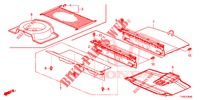 REAR FLOOR BOX  for Honda CIVIC 1.8 EX 5 Doors 6 speed manual 2014