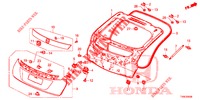 TAILGATE PANEL (2D)  for Honda CIVIC 1.8 EX 5 Doors 6 speed manual 2014