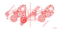 ALTERNATOR BELT (1.8L) for Honda CIVIC 1.8 EXGT 5 Doors 6 speed manual 2014