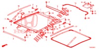 HEADLINER TRIM/SUN SHADE/ SLIDING GLASS  for Honda CIVIC 1.8 EXGT 5 Doors 6 speed manual 2014