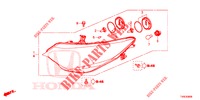 HEADLIGHT  for Honda CIVIC 1.8 S 5 Doors 6 speed manual 2014