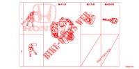 KEY CYLINDER SET(LH)  for Honda CIVIC 1.8 S 5 Doors 6 speed manual 2014