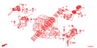 ENGINE MOUNTS (1.4L) for Honda CIVIC 1.4 S 5 Doors 6 speed manual 2015