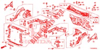 FRONT BULKHEAD/DASHBOARD  for Honda CIVIC 1.4 S 5 Doors 6 speed manual 2015
