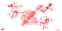 ENGINE MOUNTS (1.4L) for Honda CIVIC 1.4 SE 5 Doors 6 speed manual 2015