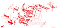 FRONT BUMPER  for Honda CIVIC 1.4 SE 5 Doors 6 speed manual 2015