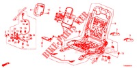 FRONT SEAT COMPONENTS (G.) (SIEGE REGLAGE MANUEL) for Honda CIVIC 1.4 SE 5 Doors 6 speed manual 2015