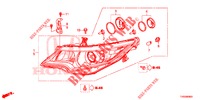 HEADLIGHT  for Honda CIVIC 1.8 ES 5 Doors 6 speed manual 2015
