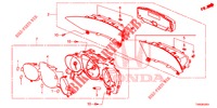 SPEEDOMETER  for Honda CIVIC 1.8 EX 5 Doors 6 speed manual 2015