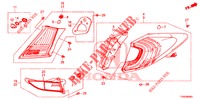 TAILLIGHT/LICENSE LIGHT (PGM FI)  for Honda CIVIC 1.8 EX 5 Doors 6 speed manual 2015