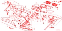 INSTRUMENT GARNISH (COTE DE PASSAGER) (RH) for Honda CIVIC 1.8 EXGT 5 Doors 6 speed manual 2015
