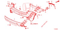 REAR BUMPER  for Honda CIVIC 1.8 EXGT 5 Doors 6 speed manual 2015