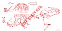 EMBLEMS/CAUTION LABELS  for Honda CIVIC 1.8 SE 5 Doors 6 speed manual 2015