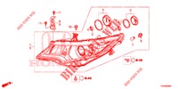 HEADLIGHT  for Honda CIVIC 1.8 SE 5 Doors 6 speed manual 2015