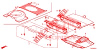 REAR FLOOR BOX  for Honda CIVIC 1.8 SE 5 Doors 6 speed manual 2015