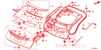 TAILGATE PANEL (2D)  for Honda CIVIC 1.8 SE 5 Doors 6 speed manual 2015