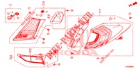 TAILLIGHT/LICENSE LIGHT (PGM FI)  for Honda CIVIC 1.8 SE 5 Doors 6 speed manual 2015