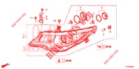 HEADLIGHT  for Honda CIVIC 1.4 S 5 Doors 6 speed manual 2016