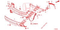 REAR BUMPER  for Honda CIVIC 1.4 S 5 Doors 6 speed manual 2016
