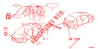 EMBLEMS/CAUTION LABELS  for Honda CIVIC 1.4 SE 5 Doors 6 speed manual 2016