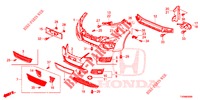 FRONT BUMPER  for Honda CIVIC 1.4 SE 5 Doors 6 speed manual 2016