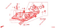 HEADLIGHT  for Honda CIVIC 1.8 ES 5 Doors 6 speed manual 2016