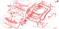 TAILGATE PANEL (2D)  for Honda CIVIC 1.8 ES 5 Doors 6 speed manual 2016