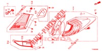 TAILLIGHT/LICENSE LIGHT (PGM FI)  for Honda CIVIC 1.8 ES 5 Doors 6 speed manual 2016