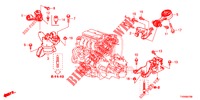 ENGINE MOUNTS (1.4L) for Honda CIVIC 1.8 EX 5 Doors 6 speed manual 2016