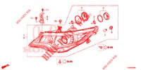 HEADLIGHT  for Honda CIVIC 1.8 EX 5 Doors 6 speed manual 2016