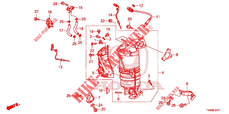 TORQUE CONVERTER (DIESEL) (2) for Honda CIVIC 1.8 EX 5 Doors 6 speed manual 2016