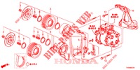 AIR CONDITIONER (COMPRESSEUR) (1.8L) for Honda CIVIC 1.8 EXGT 5 Doors 6 speed manual 2016