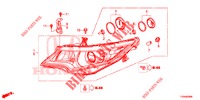HEADLIGHT  for Honda CIVIC 1.8 S 5 Doors 6 speed manual 2016