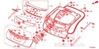TAILGATE PANEL (2D)  for Honda CIVIC 1.8 S 5 Doors 6 speed manual 2016