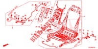 FRONT SEAT COMPONENTS (D.) (HAUTEUR MANUELLE) (2) for Honda CIVIC 1.0 ES 5 Doors 6 speed manual 2017