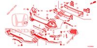 REAR BUMPER  for Honda CIVIC 1.0 ES 5 Doors 6 speed manual 2017