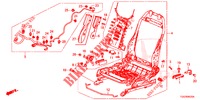 FRONT SEAT COMPONENTS (D.) (HAUTEUR MANUELLE) (2) for Honda CIVIC 1.0 EXGT 5 Doors 6 speed manual 2017