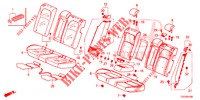 REAR SEAT/SEATBELT (2D)  for Honda CIVIC 1.0 EXGT 5 Doors 6 speed manual 2017
