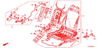 FRONT SEAT COMPONENTS (D.) (HAUTEUR MANUELLE) (2) for Honda CIVIC 1.5 PRESTIGE 5 Doors 6 speed manual 2017