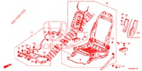 FRONT SEAT COMPONENTS (G.) (SIEGE REGLAGE MANUEL) (2) for Honda CIVIC 1.5 PRESTIGE 5 Doors 6 speed manual 2017