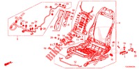FRONT SEAT COMPONENTS (D.) (HAUTEUR MANUELLE) (2) for Honda CIVIC 1.5 SPORT 5 Doors 6 speed manual 2017