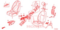 FRONT SEAT/SEATBELTS (D.) (RH) for Honda CIVIC 1.5 SPORT 5 Doors 6 speed manual 2017