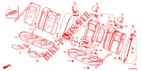 REAR SEAT/SEATBELT (2D)  for Honda CIVIC 1.5 SPORT 5 Doors 6 speed manual 2017