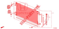 AIR CONDITIONER (CONDENSATEUR) for Honda CIVIC 1.0 MID 5 Doors 6 speed manual 2018