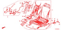 FRONT SEAT COMPONENTS (D.) (HAUTEUR MANUELLE) (2) for Honda CIVIC 1.5 PRESTIGE 5 Doors 6 speed manual 2018
