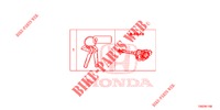 KEY CYLINDER SET (INTELLIGENT) for Honda CIVIC 1.5 PRESTIGE 5 Doors 6 speed manual 2018