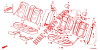 REAR SEAT/SEATBELT (2D)  for Honda CIVIC 1.5 PRESTIGE 5 Doors 6 speed manual 2018