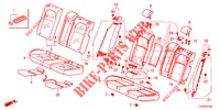 REAR SEAT/SEATBELT (2D)  for Honda CIVIC 1.5 RS 5 Doors 6 speed manual 2018